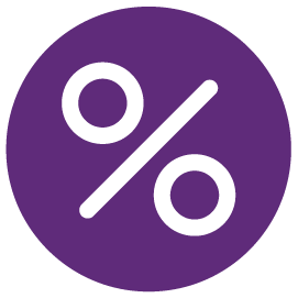 icon: percentage symbol