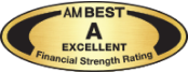 AM Best “A” Excellent financial strength rating medallion