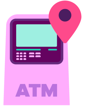 An illustration of an ATM. 