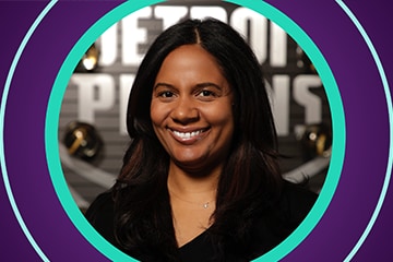 Erika Swilley, Vice President of Community & Social Responsibility at the Detroit Pistons